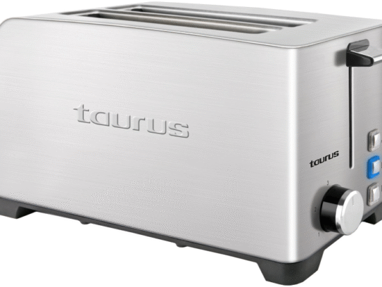 Taurus 4 Slice 1400W Stainless Steel Brushed Toaster