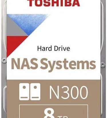 Toshiba N300 8TB NAS Internal SATA Hard Drive