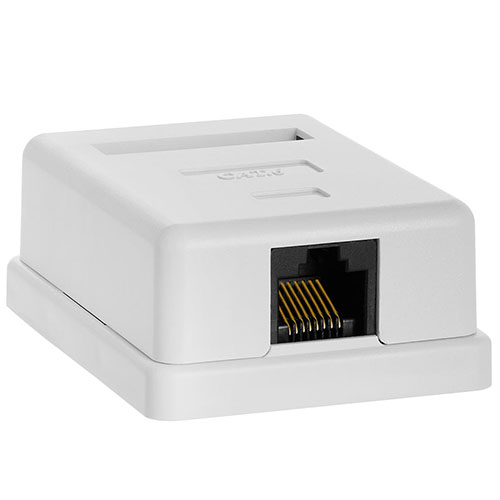 Netix RJ45 CAT6 Single Surface  Mount Box