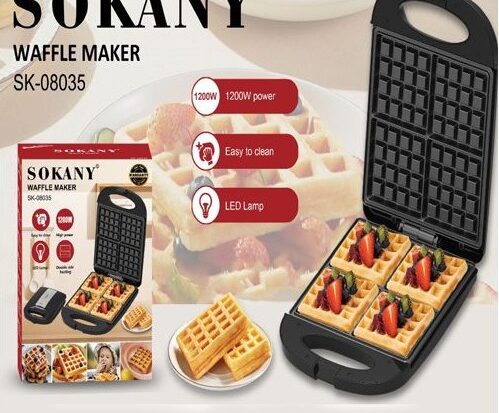 Sokany SK08035 Waffle Maker 1200W