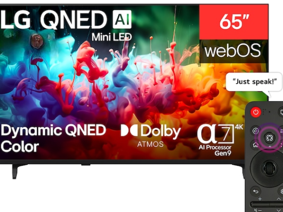 LG 65 Inch QNED70B6T QNED AI Mini-LED 4K Smart TV