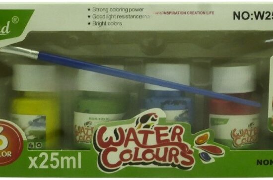 Bertand 6 x 25ml Assorted Water Paint Colors Set