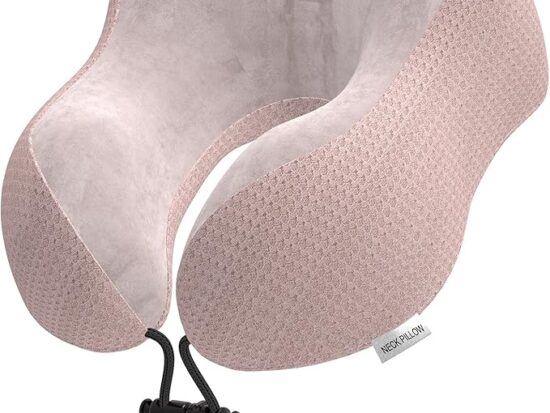 Casey U Shaped Large Travel Neck Pillow Beige