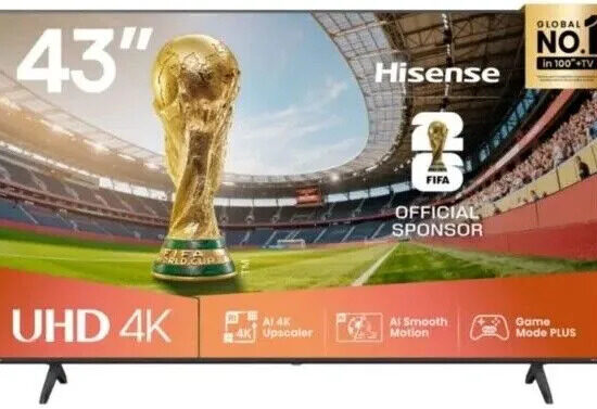 Hisense 43 Inch UHD Smart LED TV