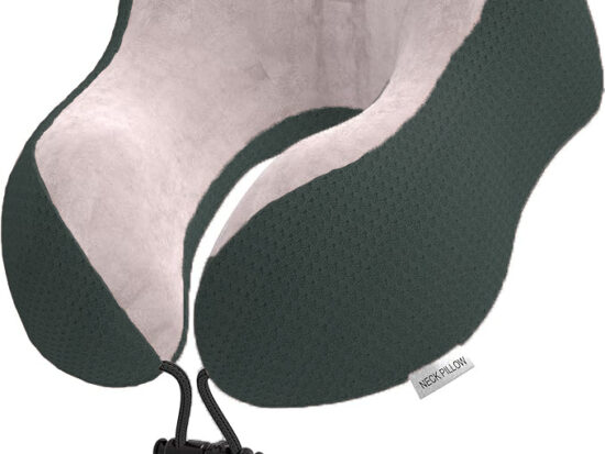 Casey U Shaped Large Travel Neck Pillow Green