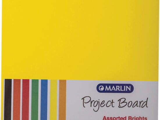 Marlin A4 160gsm 10 Sheets Project Board Assorted Brights