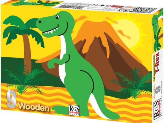 RGS T Rex 9 Pieces Wooden Puzzle