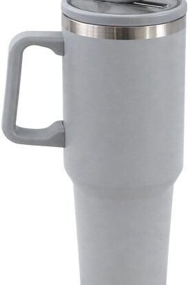 Totally 1.2 Litres Stainless Steel Vacuum Tumbler With Straw Grey