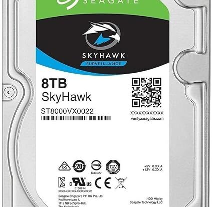 Seagate Skyhawk Surveillance 3.5 Inch 8TB Hard Drive Disk