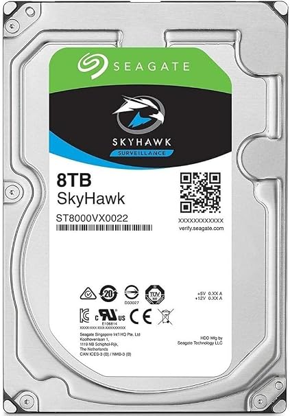 Seagate Skyhawk Surveillance 3.5 Inch 8TB Hard Drive Disk